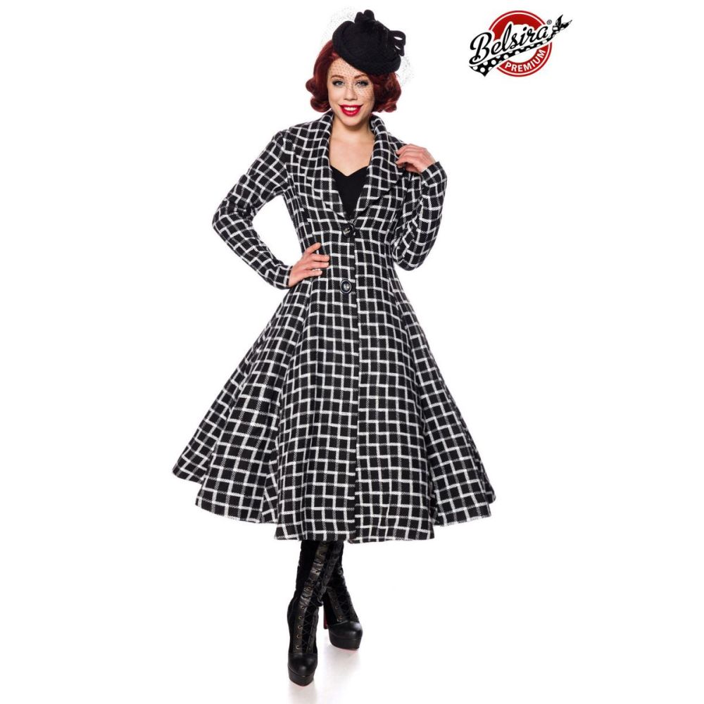 Belsira - 50130 Coat - Black/White